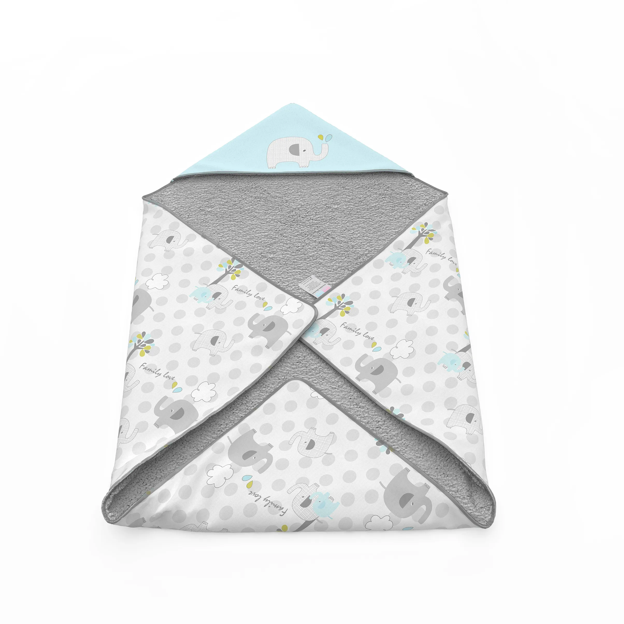 پتو دورپیچ کلاه دار  Family Love Boy